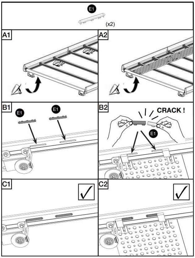 Dachgepäckträger-Abdeckung - Ersatzteil