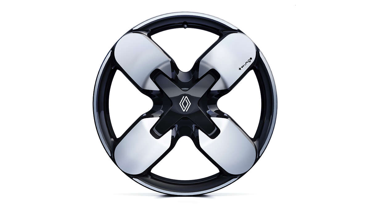 Cerchio in alluminio Mikado da 18" con finitura diamantata nera