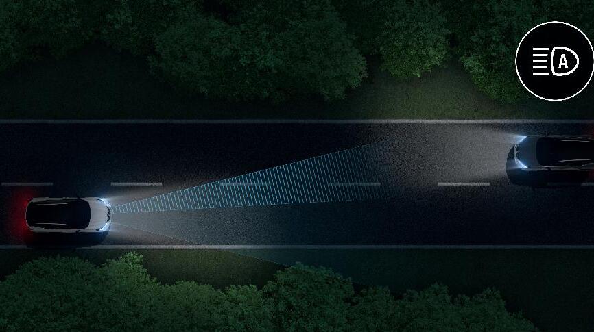 Cambio automático de luces de cruce/carretera