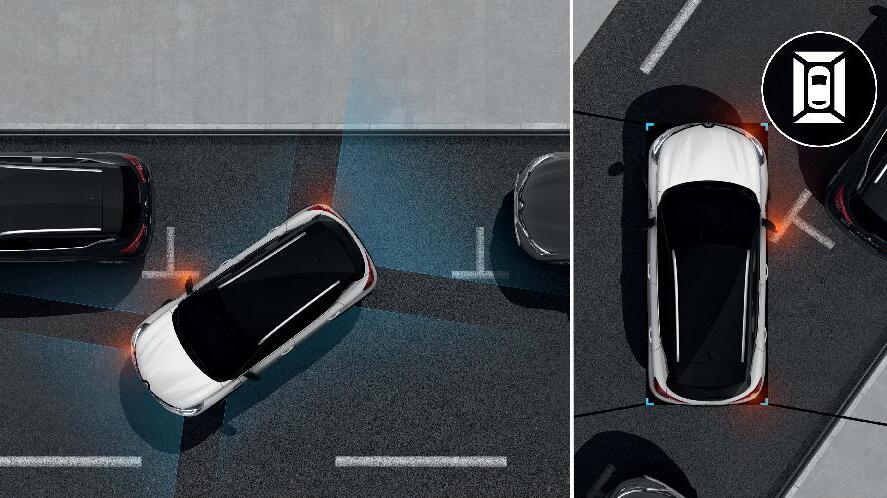 Rear View Camera requires Front and Rear Parking Sensors for Parking Pack