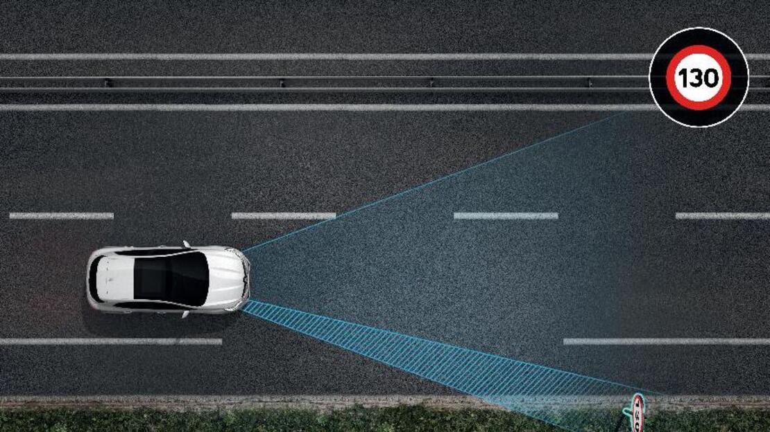 Alerta de excesso de velocidade c/reconhecimento de sinais de trânsito -implica Alerta transpos. via