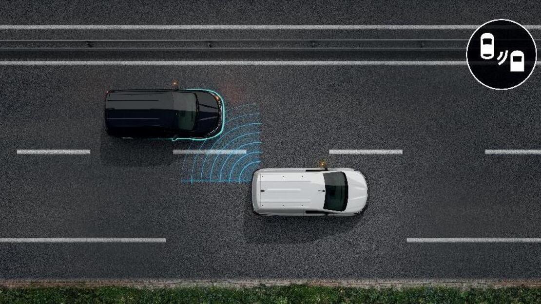 Sistem activ de detectare a prezentei unui vehicul in unghiul mort al oglinzii retrovizoare