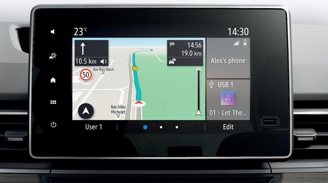 EASY LINK écran 8'' avec Radio DAB et Navigation (USB, AUX, Bluetooth, Apple Carplay& Android Auto)