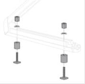 Adaptor bare de portbagaj pavilion pentru portschi/portbicicleta – Aluminiu