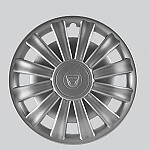NELA 14-Zoll-Radzierblenden, Silber, mit Dacia-Logo