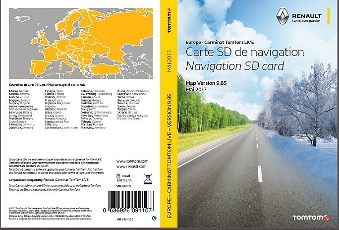 mise à jour cartographie Tomtom