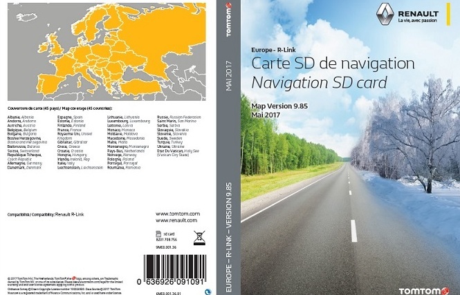 mise à jour cartographie RLink 1