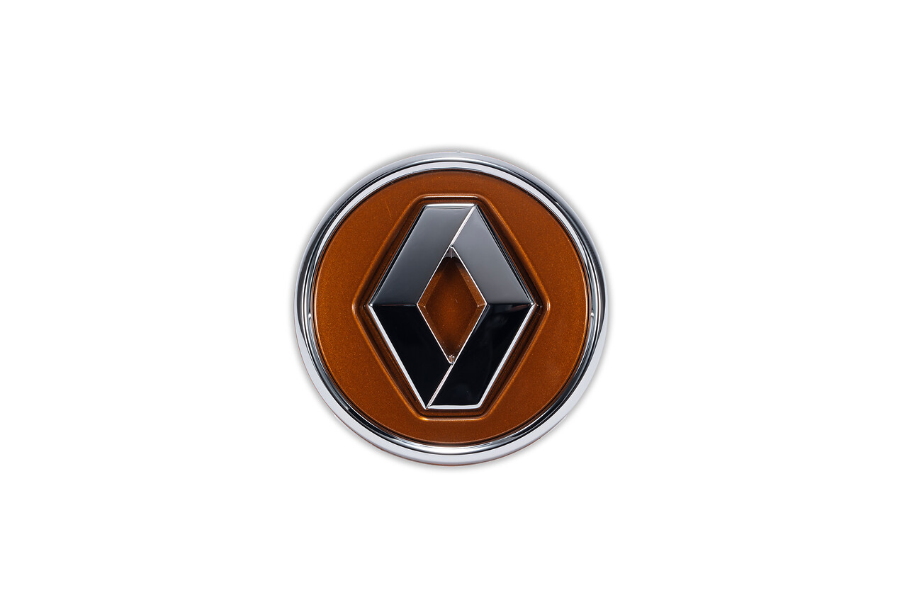 Cabochon Renault orange Arizona cerclage chrome