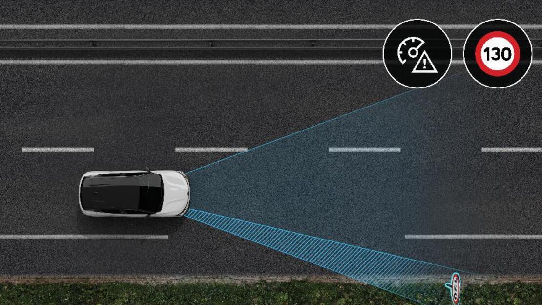 riconoscimento dei segnali stradali con adattamento della velocità e avvertimento