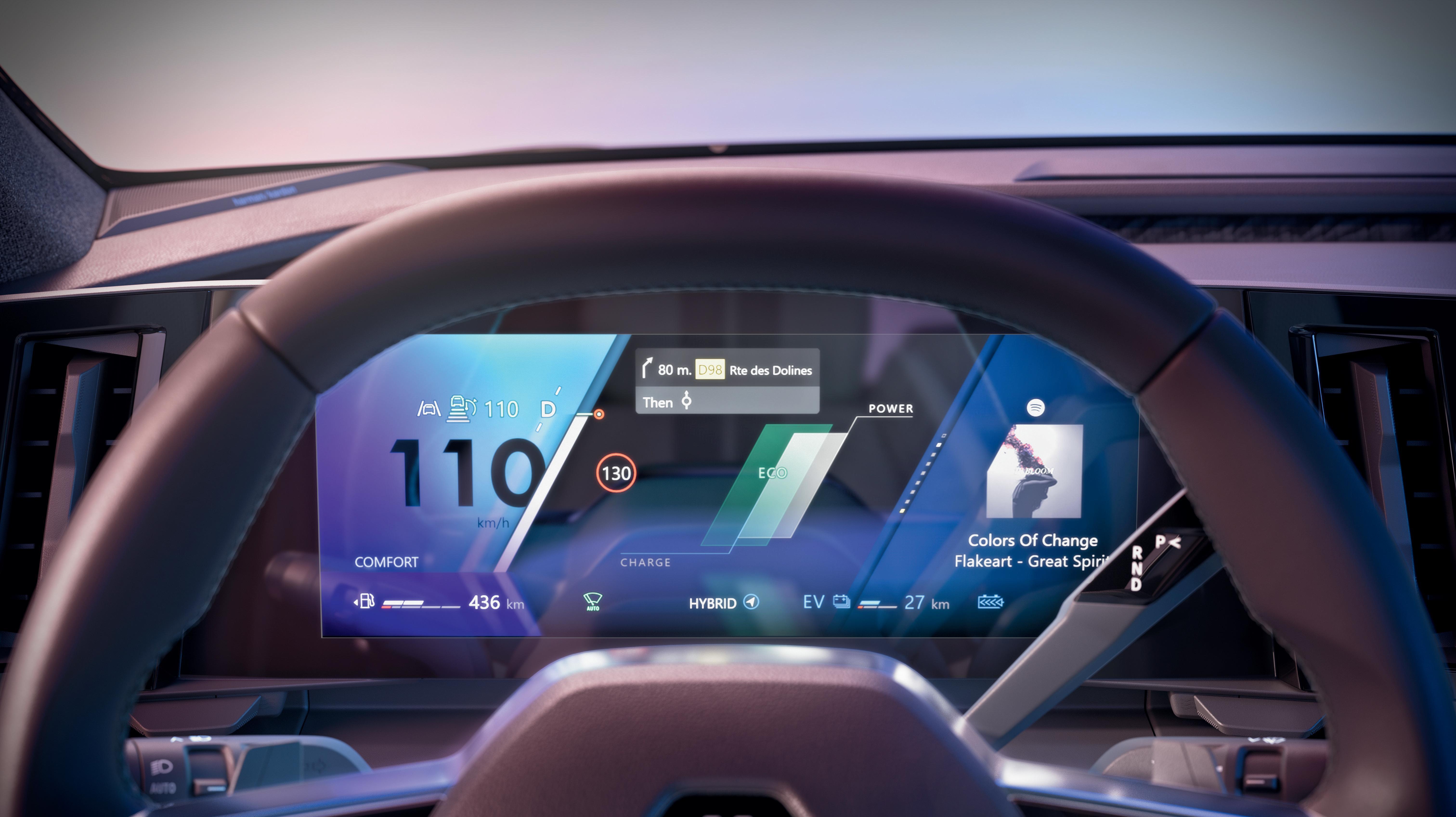 multisense: customisable driving modes & interior ambient lighting (48 colours)